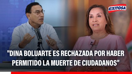 Martín Vizcarra sobre Dina Boluarte: Es rechazada por haber permitido un ataque brutal contra personal indefenso en las protestas
