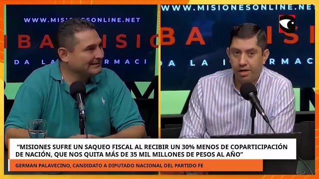 Misiones sufre un saqueo fiscal al recibir un 30% menos de coparticipación afirmó Palavecino
