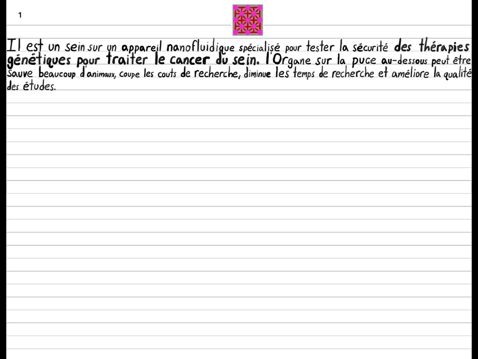 Un organe sur la puce pour tester les thérapies génétiques pour traiter le cancer du sein
