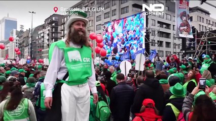 Decine di migliaia partecipano allo sciopero nazionale in Belgio contro i tagli al welfare