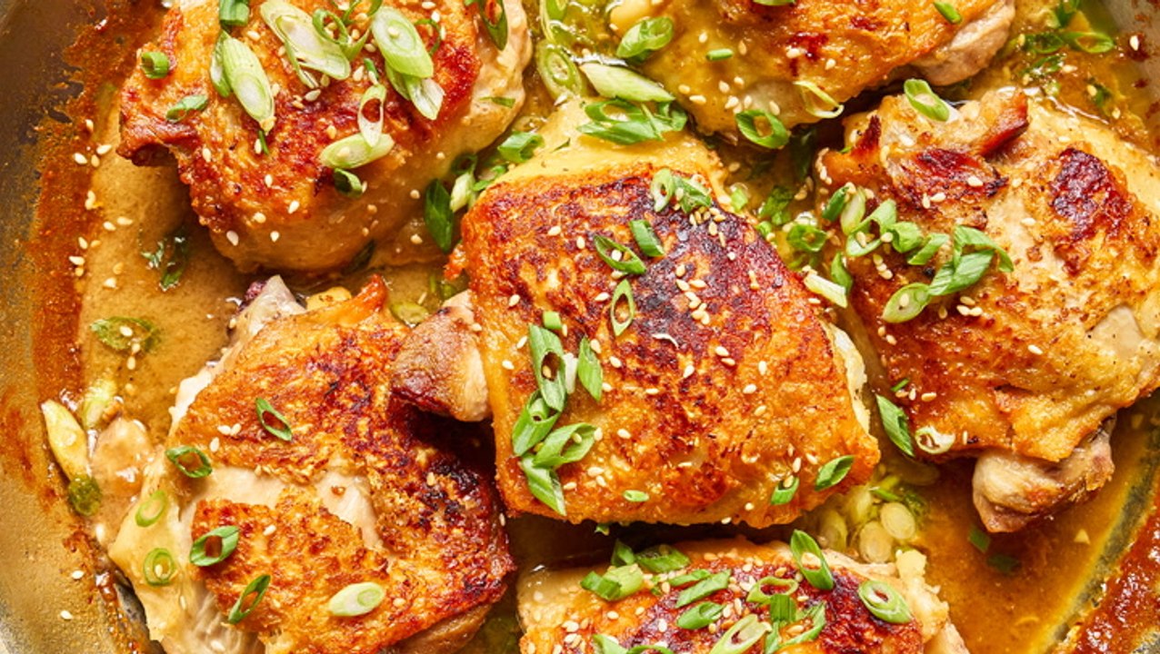 Maple-Miso Chicken Thighs Recipe