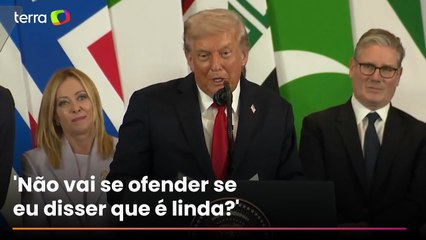 Trump dá ‘cantada’ em Giorgia Meloni durante cúpula no Egito: ‘Eu assumo o risco’