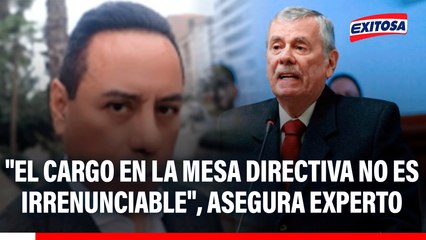 Fernando Rospigliosi no se quedaría como presidente del Congreso: "El cargo en la Mesa Directiva no es irrenunciable", asegura experto