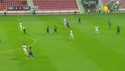گل اول بازی ایران و تانزانیا