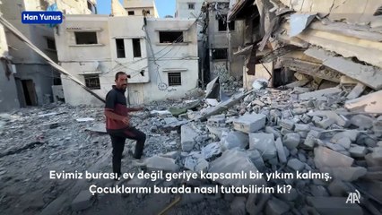 Gazze'deki mahallesine döndüğünde evini harap halde buldu