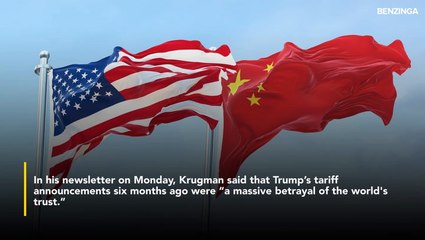 Trump's 'Liberation Day Tariffs' Have Backfired, Says Economist Paul Krugman- The Chinese 'Know What They're Doing,' America Doesn't
