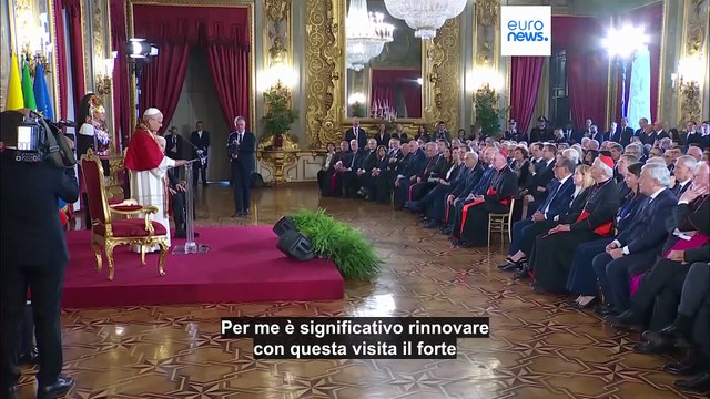 Papa Leone XIV in visita di Stato al Quirinale, Mattarella: Due Stati unica possibilità di pace