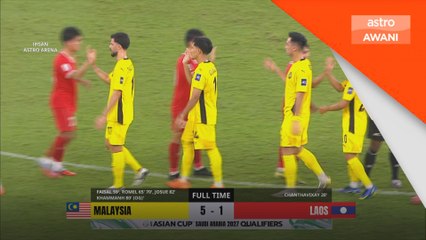Kelayakan Piala Asia 2027: Malaysia bantai Laos 5-1