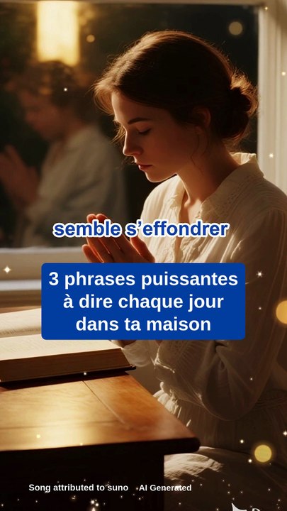 3 phrases puissantes à dire chaque jour dans ta maison