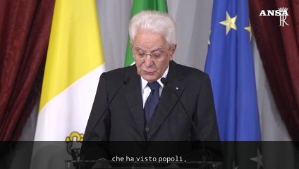 Mattarella: "Ue antidoto ai conflitti di ogni genere e alla guerra"