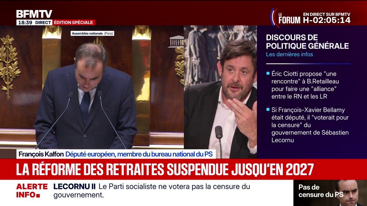 François Kalfon, député (PS): "Je ne veux pas faire l'exégète de Sébastien Lecornu, mais il a donné des pistes qui sont agréables" sur la réforme des retraites