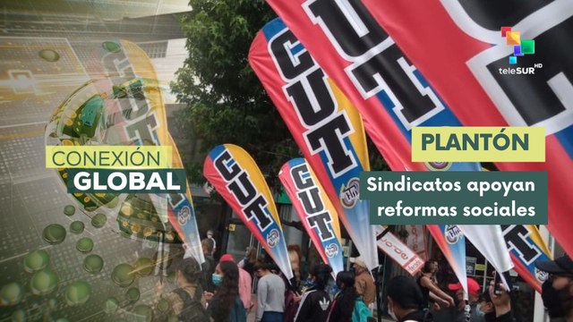 Sindicatos sociales colombianos convocan plantón