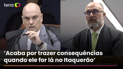Moraes reage após ser chamado de palmeirense por advogado em julgamento: ‘Consequências sérias’