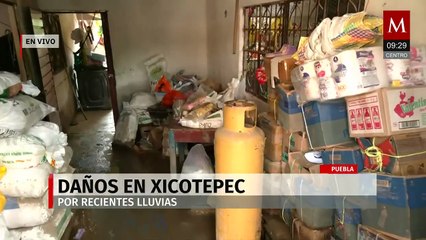 Comerciantes de Xicotepec reportan severas pérdidas por las lluvias recientes