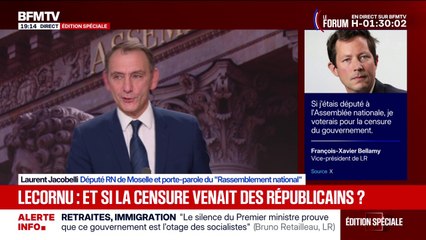 Le PS ne votera pas la mention de censure: pour Laurent Jacobelli, député RN, le parti "s'est vendu"