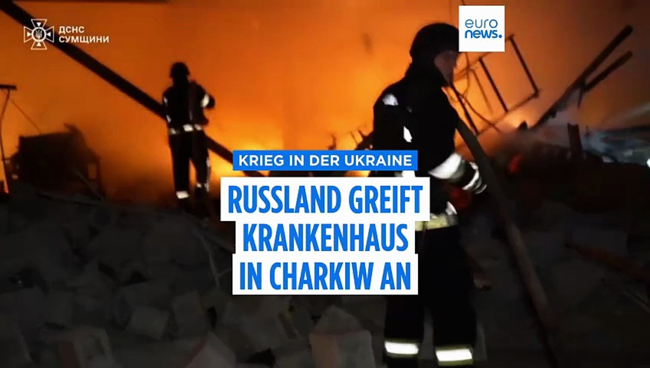 Krankenhaus getroffen: Russland greift Charkiw mit Gleitbomben und Drohnen an