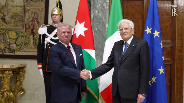 Mattarella incontra il Re di Giordania Abdullah II al Quirinale