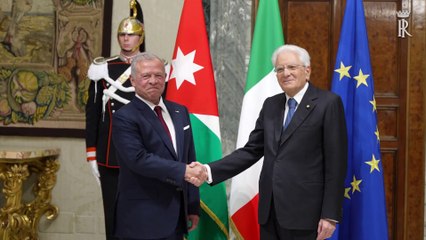 Mattarella incontra il Re di Giordania Abdullah II al Quirinale