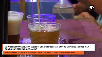 SE PRESENTÓ UNA NUEVA EDICIÓN DEL OKTOBERFEST CON 40 EMPRENDEDORES Y LA BANDA SAN MARINO ACTUANDO