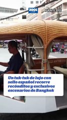 Un tuk-tuk de lujo con sello español recorre recónditos y exclusivos escenarios de Bangkok