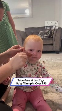 Baby Beats the Odds 💪 | Emotional Moment Her Feeding Tube Is Removed|| Heartsome 💖
