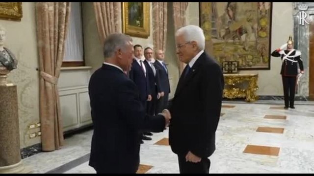 Mattarella accoglie al Quirinale re Abdullah di Giordania