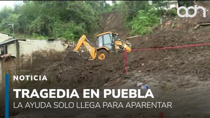 Las lluvias cobraron vidas en Huauchinango y la ayuda solo llega cuando pasa el gobernador