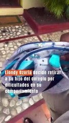 Liondy Ozoria decide retirar a su hijo del colegio por dificultades en su comportamiento