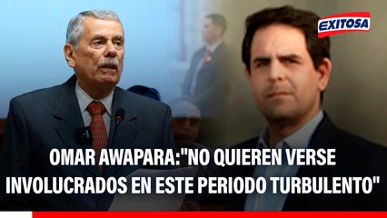 Omar Awapara sobre posible renuncia de Rospigliosi a la Mesa Directiva: "No quieren verse involucrados en este periodo turbulento"