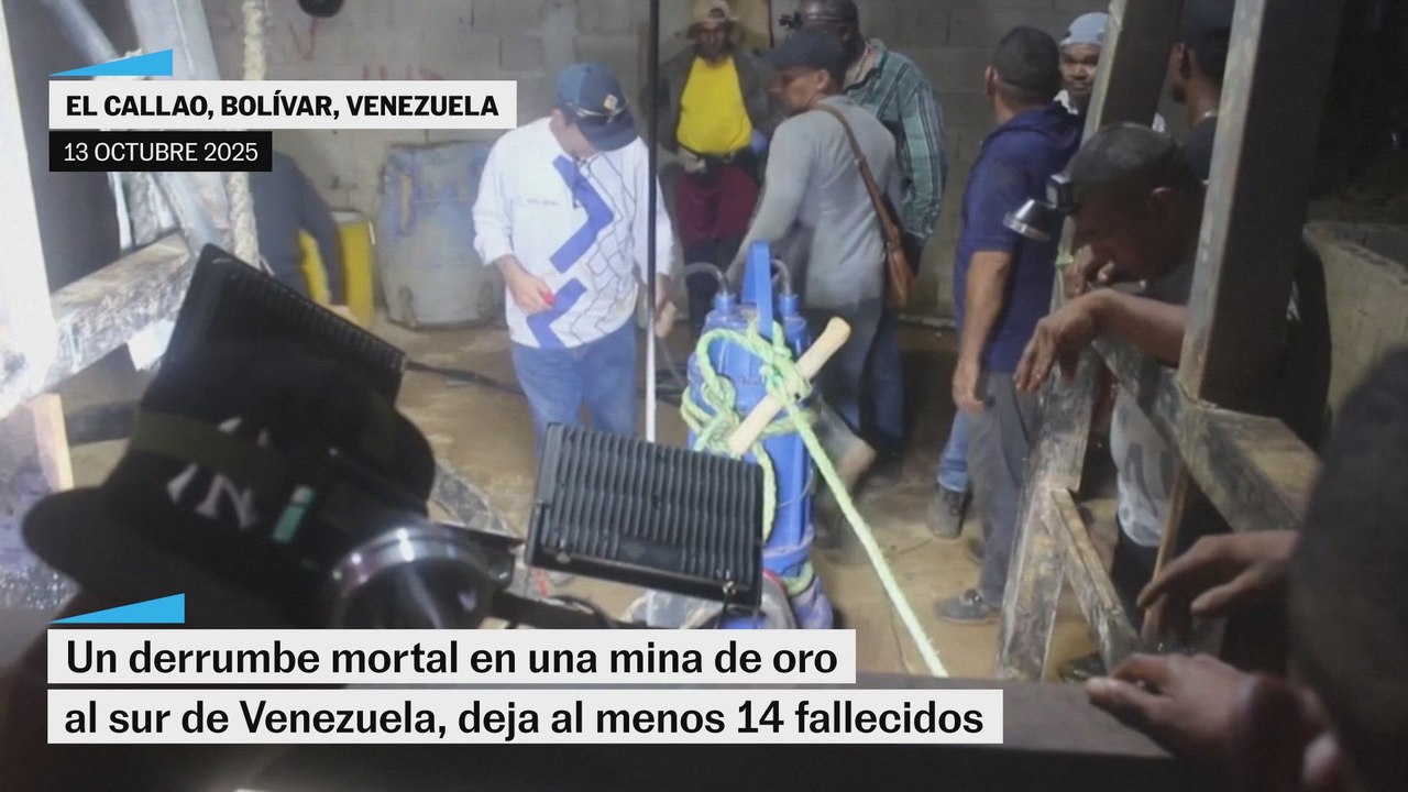 Al menos 14 muertos tras el derrumbe de una mina en el sur de Venezuela ...