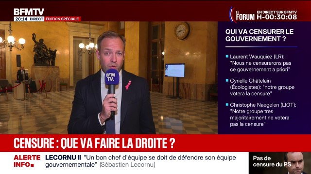 Censure: L'immense majorité du groupe des députés de la droite républicaine a conscience que l'heure est à la responsabilité et à la stabilité , affirme Jean-Didier Berger, député LR des Hauts-de-Seine