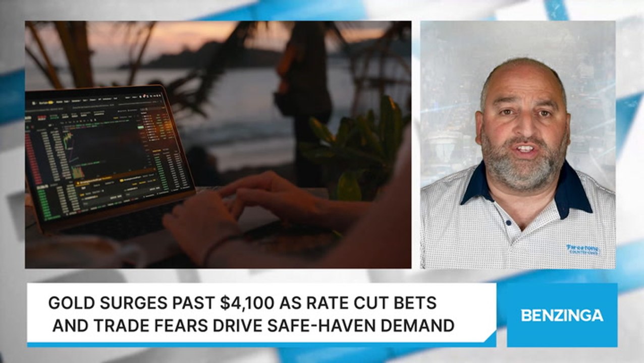 Gold Surges Past $4,100 As Rate Cut Bets And Trade Fears Drive Safe-Haven Demand