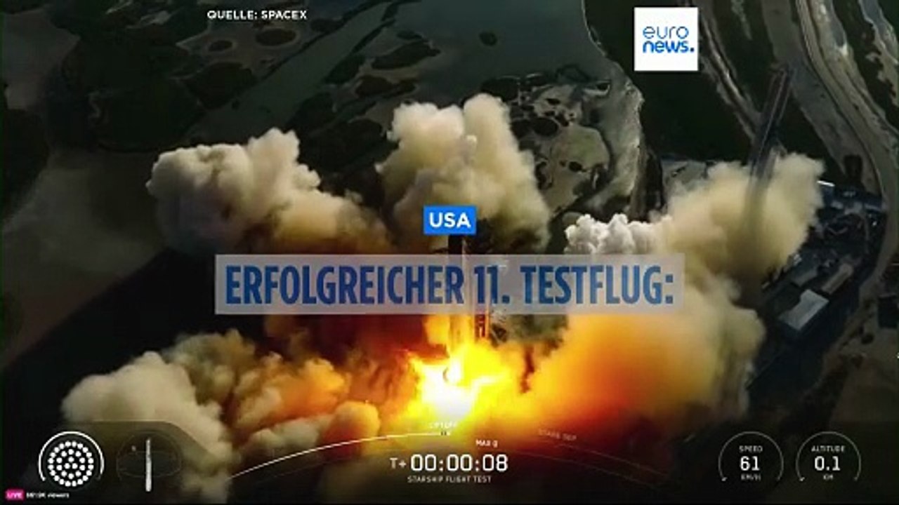 SpaceX startet erfolgreich den 11. Testflug der Riesenrakete Starship