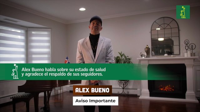 Alex Bueno habla sobre su estado de salud y agradece el respaldo de sus seguidores.