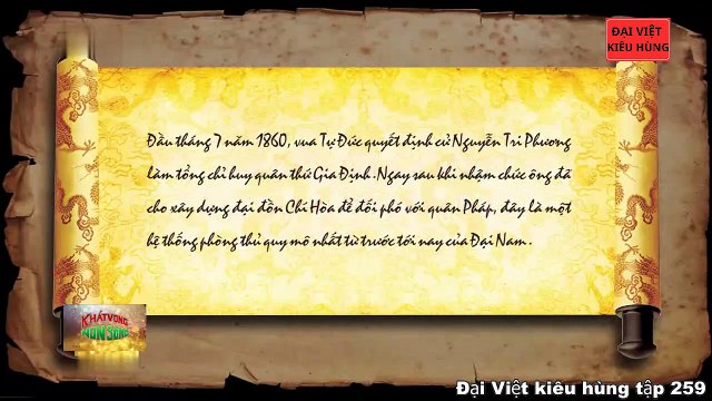 259 Đại Việt kiêu hùng - Nguyễn Tri Phương xây dựng đồn Chí Hòa chống Pháp