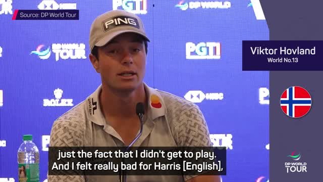 Hovland reflects on 'upsetting' Ryder Cup injury
