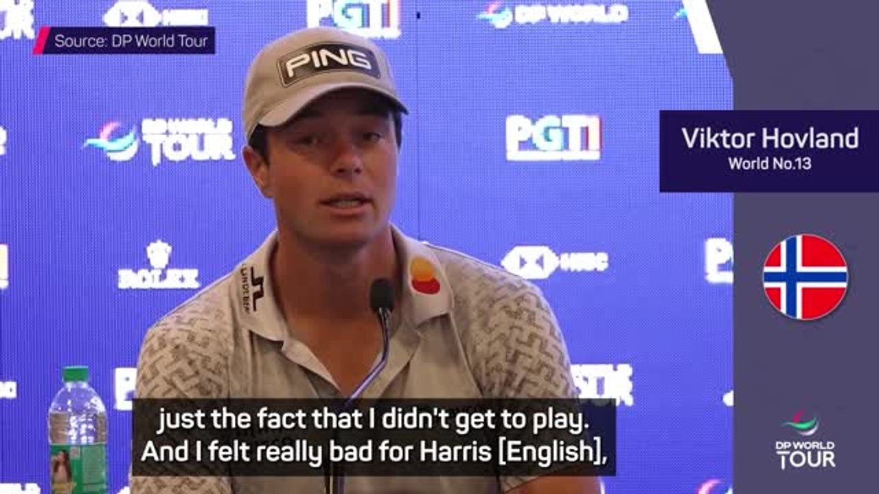 Hovland reflects on 'upsetting' Ryder Cup injury