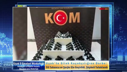 Uşak'ta Silah Kaçakçılığına Darbe: 55 Tabanca ve Şarjör Ele Geçirildi, Şüpheli Tutuklandı