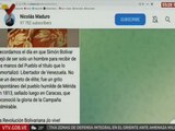 Presidente Maduro: Simón Bolívar dejó de ser solo un hombre para ser El Libertador de Venezuela