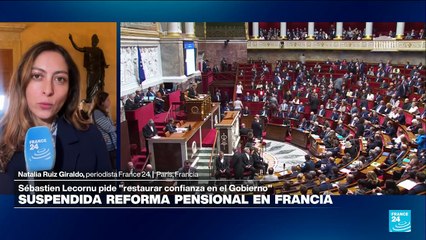 Informe desde París: el primer ministro Sébastien Lecornu suspende la reforma pensional