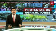 Agricultores bloquean carreteras y casetas en Sinaloa por paro nacional