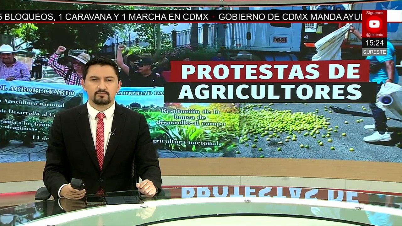 Agricultores de Tecomán se suman a la manifestación nacional de productores