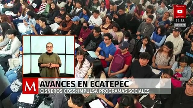 Azucena Cisneros presenta avances de programas sociales en Ecatepec