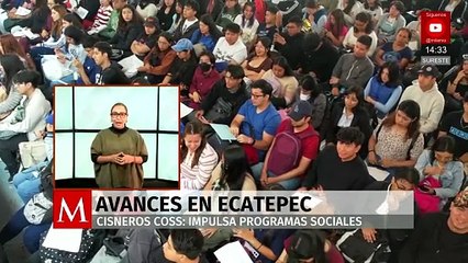 Azucena Cisneros presenta avances de programas sociales en Ecatepec