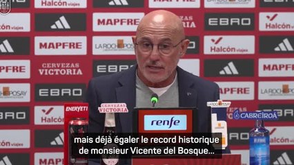 Espagne - De La Fuente égale le record de Del Bosque