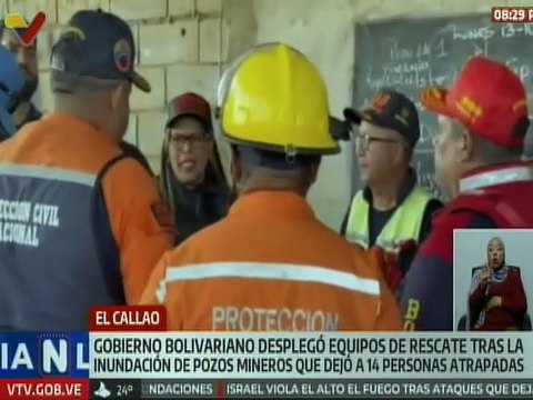 Bolívar | Despliegan equipos de rescate tras inundación de pozos mineros en El Callao