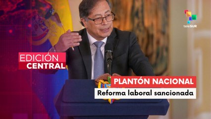 Sindicatos colombianos realizaron plantón nacional para impulsar reformas del gobierno