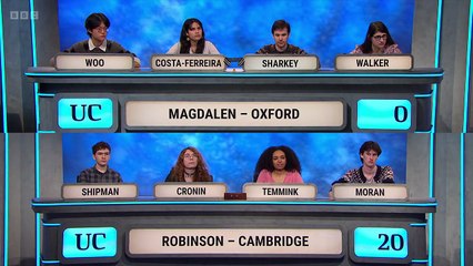 University Challenge - Season 55 Episode 14 - Magdalen College, Oxford v Robinson College, Cambridge