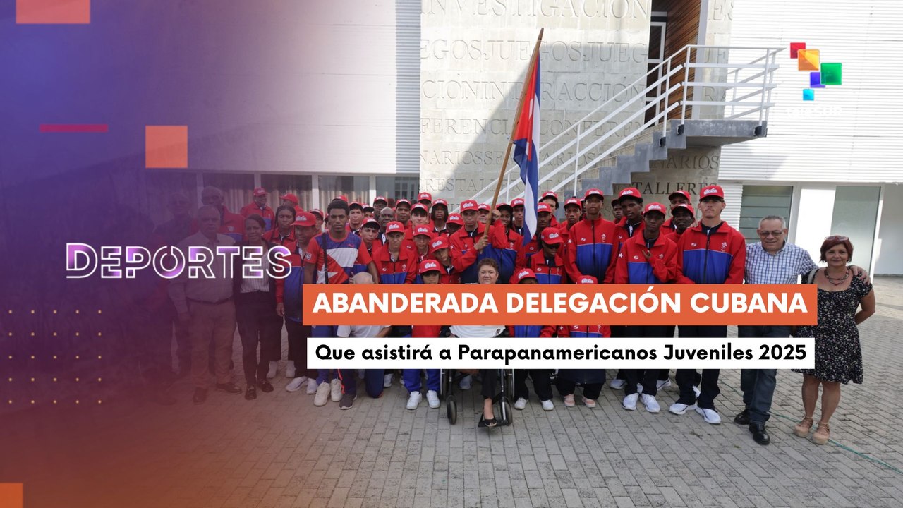 Abanderada la delegación cubana en Juegos Parapanamericanos Juveniles de Chile 2025. DEPORTES TE LO CUENTO 14-10-2025