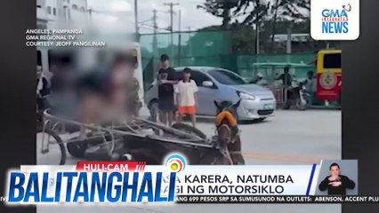 Kabayong nasa karera, natumba matapos masagi ng motorsiklo | Balitanghali